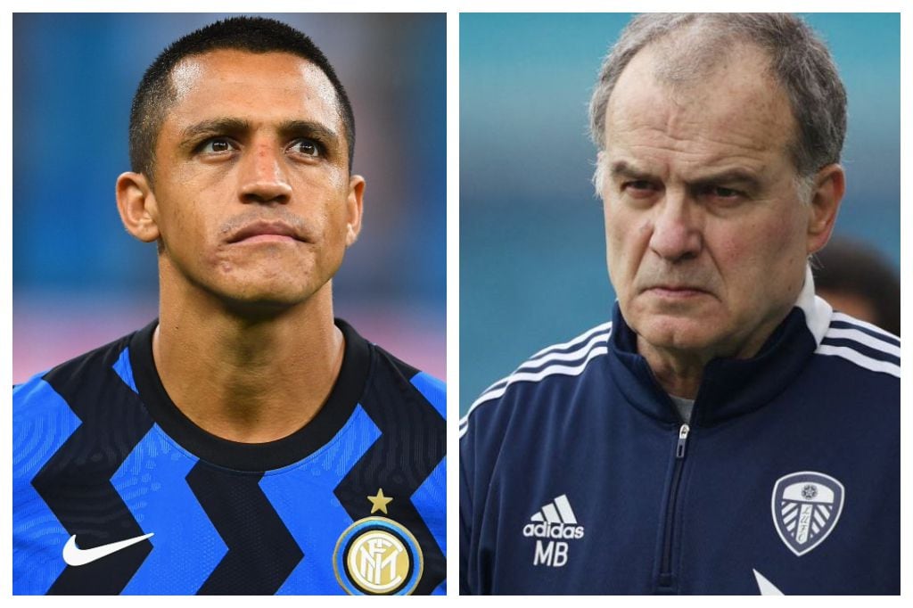 Alexis Sánchez y Marcelo Bielsa