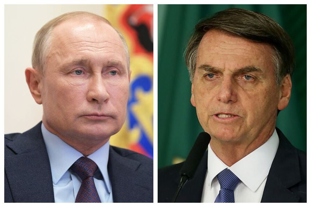 Vladimir Putin y Jair Bolsonaro