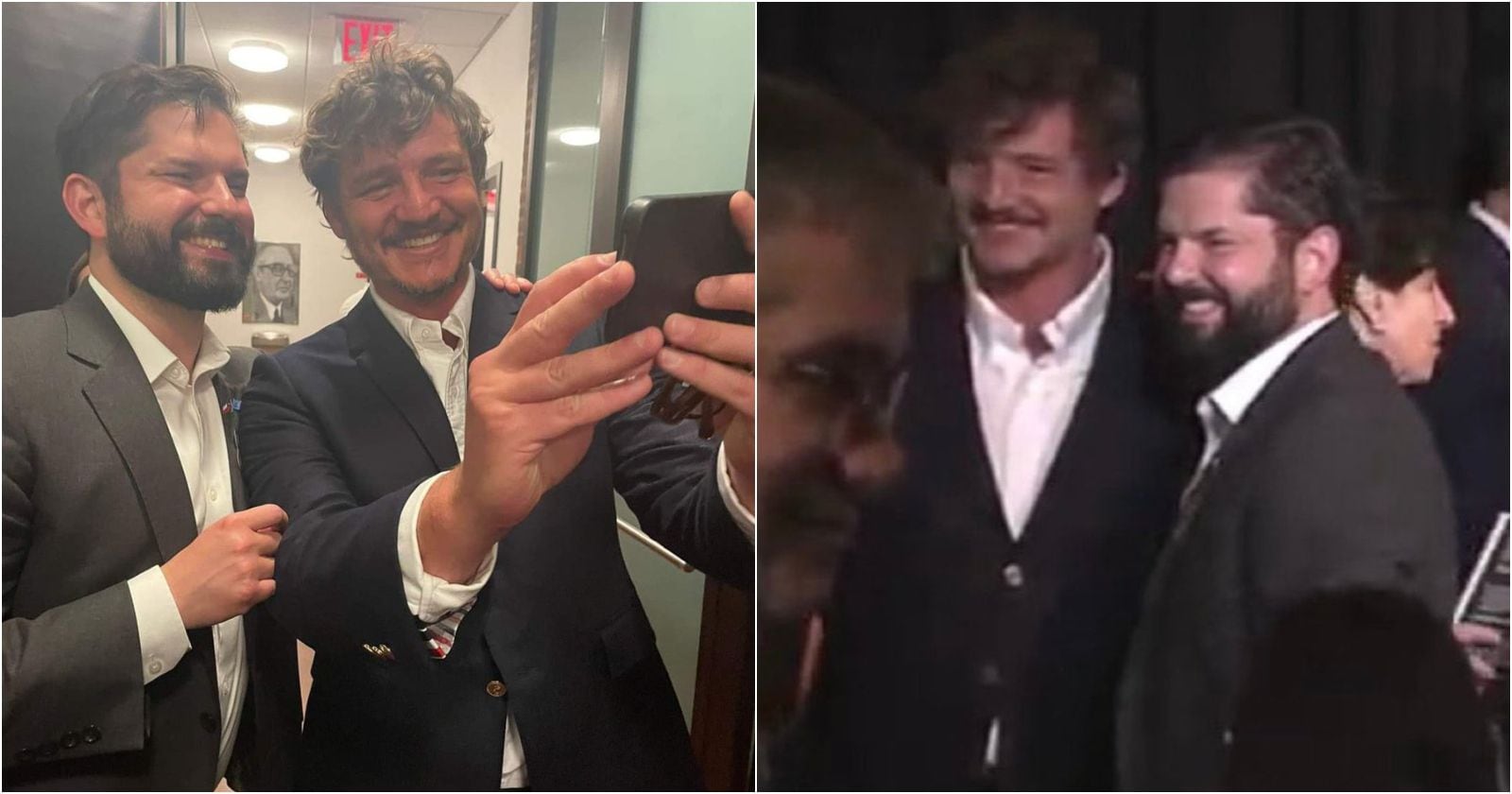 Boric y Pedro Pascal