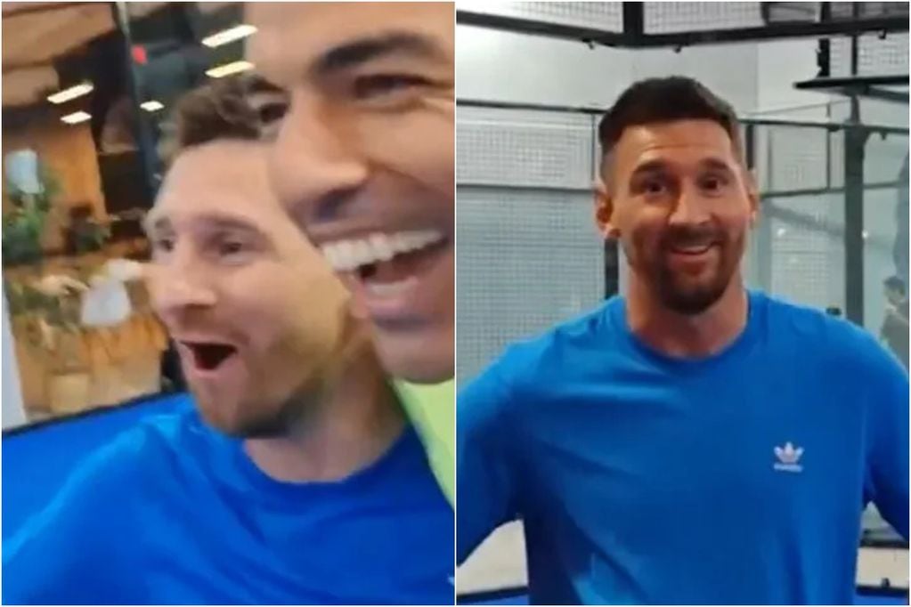 Lionel Messi se lució jugando pádel con Luis Suárez previo a la Copa América: registro filtrado se hizo viral