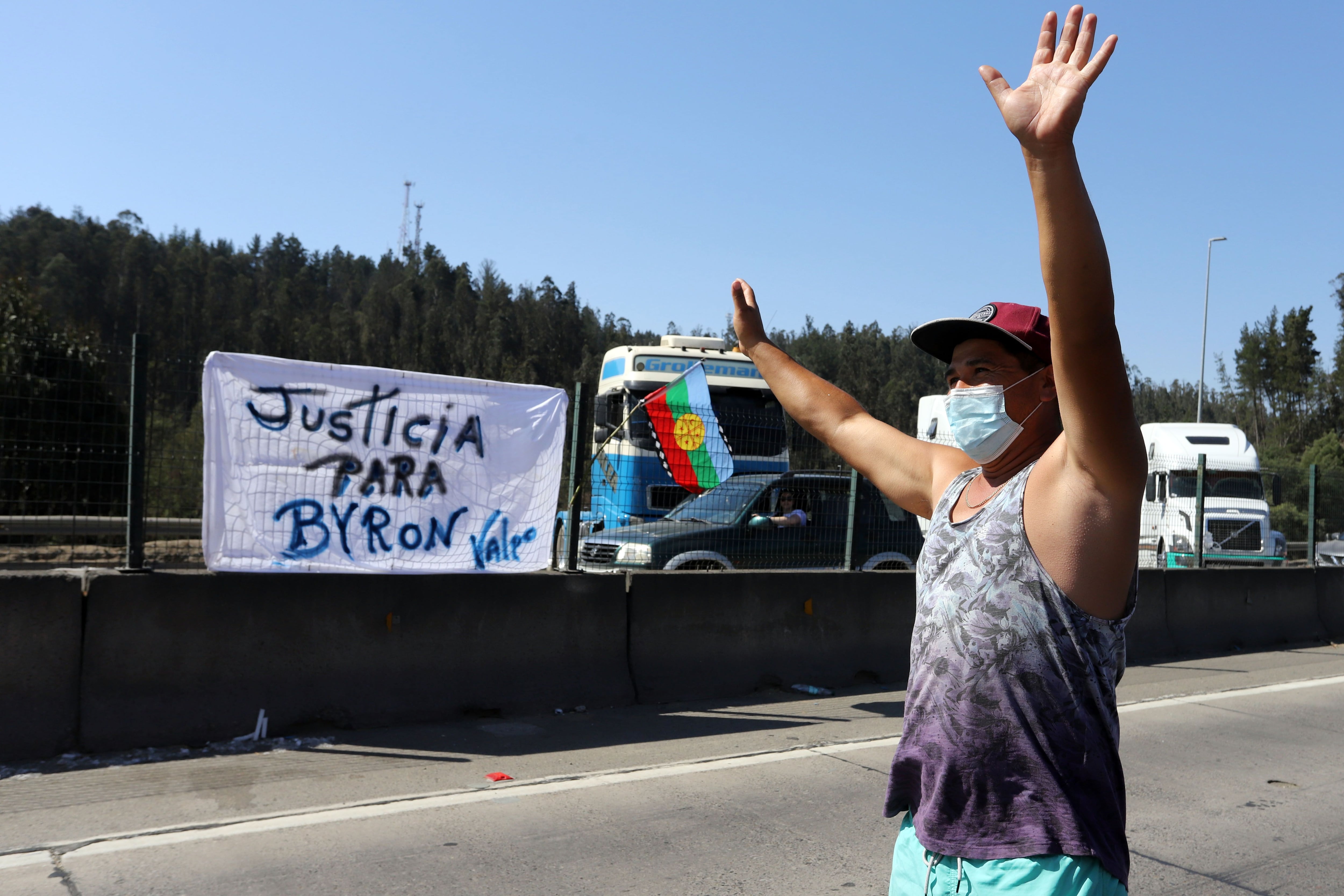 VALPARAISO: Protesta de camioneros