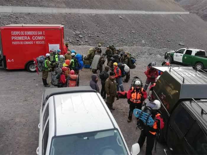 Hallan muerto al excursionista extraviado en cerro de Los Andes