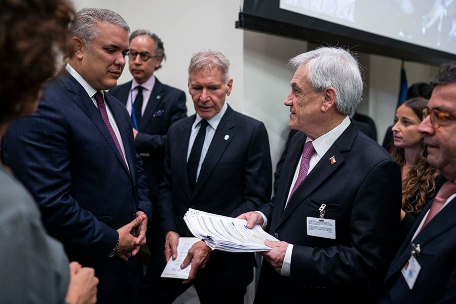 NEW YORK:  Sebastian Piñera participa del Rainforest Summit