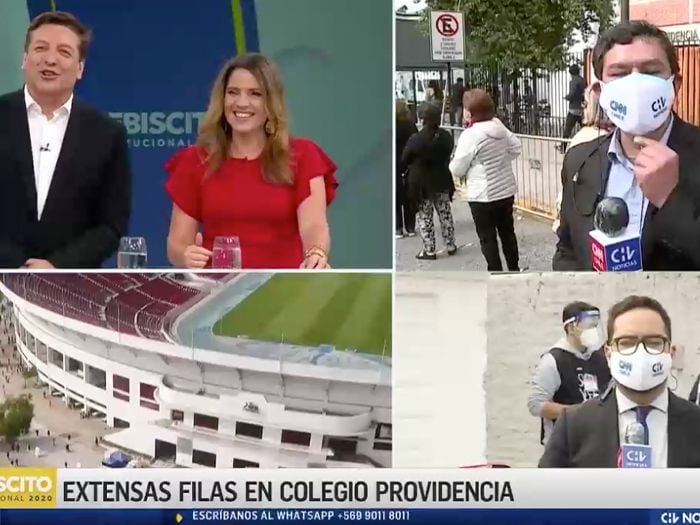 Chilevisión gana el gallito del rating matinal en cobertura del plebiscito