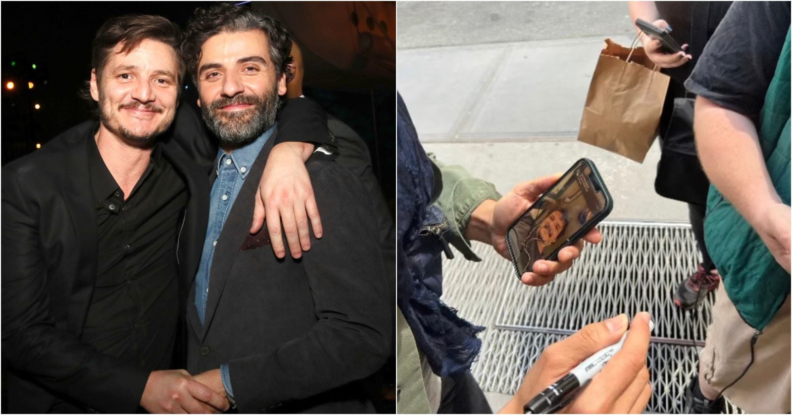 Fan con mansacue se encontró con el actor Oscar Isaac mientras él estaba en una videollamada con Pedro Pascal