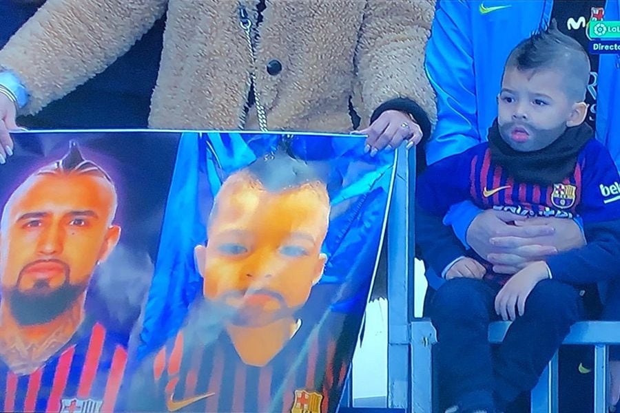 Arturo Vidal, el amigo de los niños