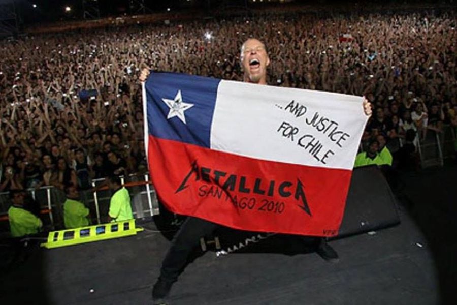 Metallica vuelve a Chile el 2022: será su primera vez en el Estadio Nacional