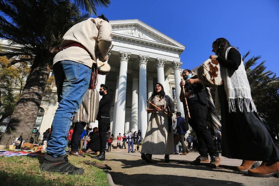 Ceremonia ancestral marcó el primer mes de la Convención Constitucional