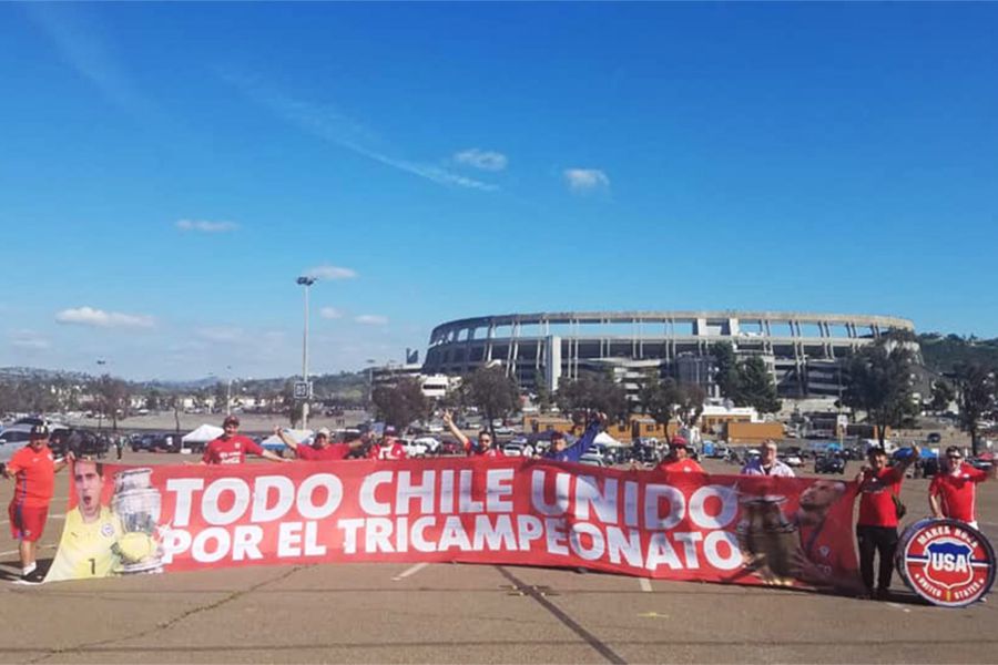 La "Marea Roja" juntó a Claudio Bravo con Arturo Vidal