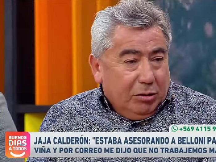 Jajá Calderón reveló que Ernesto Belloni lo despidió previo al show de Viña