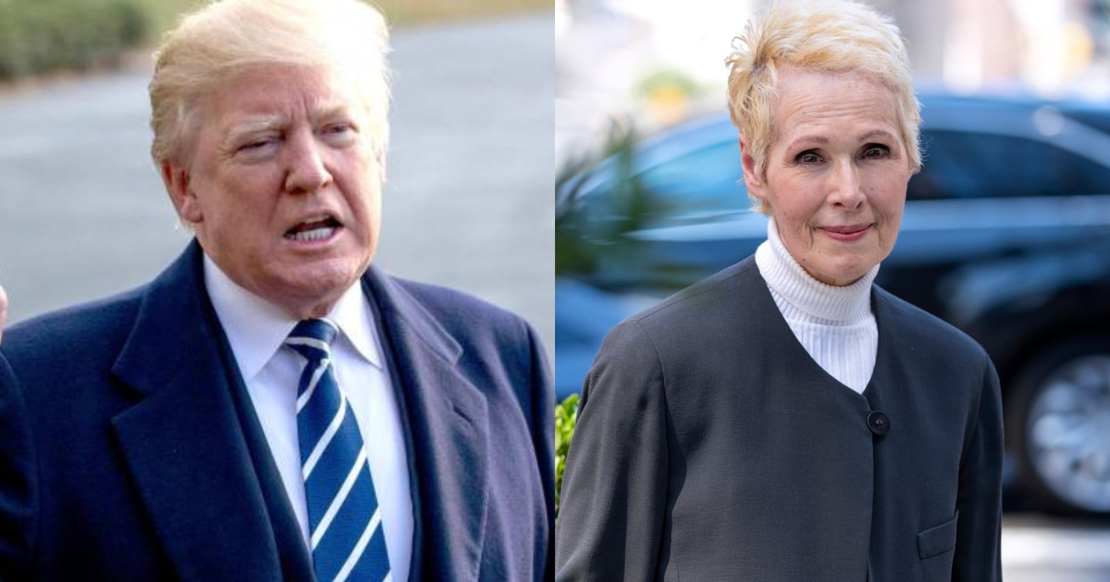 E. Jean Carroll y Donald Trump