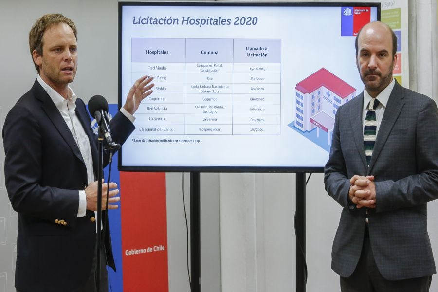 Minsal y MOP anuncian llamado a licitación de 11 nuevos hospitales durante el 2020