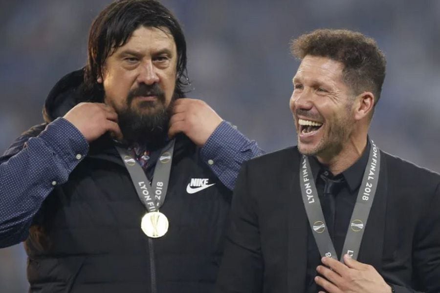 Se separa una histórica dupla: Mono Burgos dejará al Cholo Simeone para dar sus primeros pasos como DT