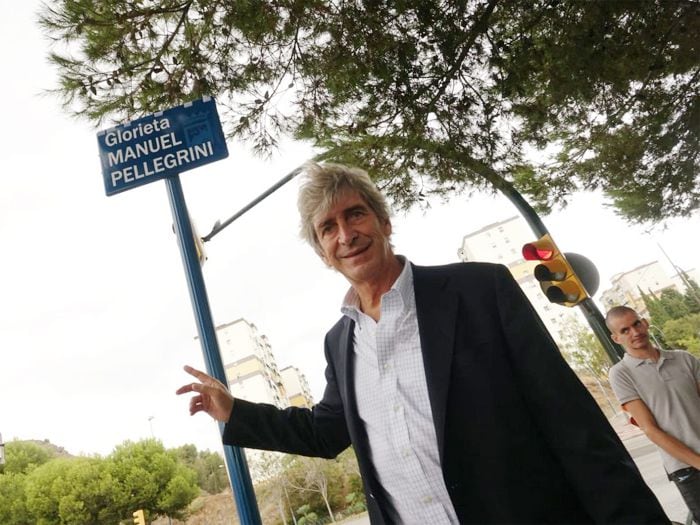 [Video] Manuel Pellegrini inauguró una rotonda con su nombre en Málaga