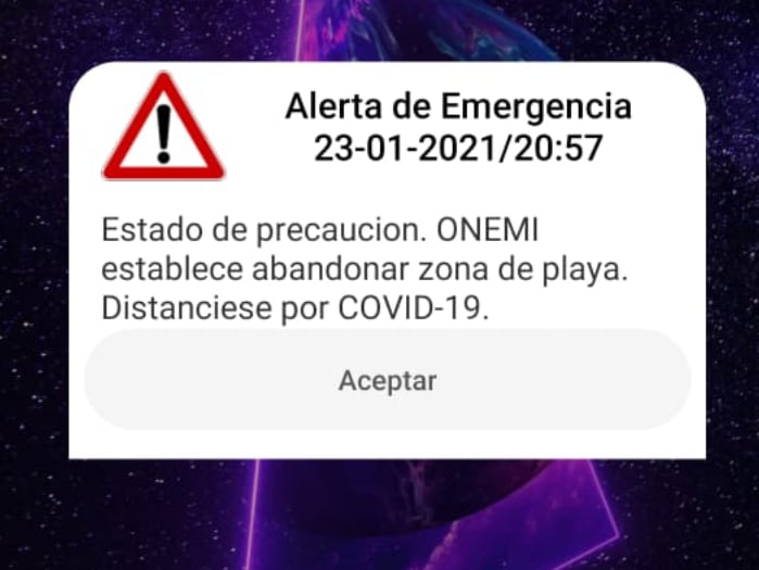 Onemi alerta: enviará mensajes de prueba a dos zonas del país