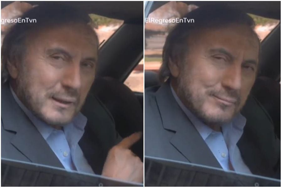 Carlos Pinto sorprende con particular aparición desde un auto en "Mea Culpa"