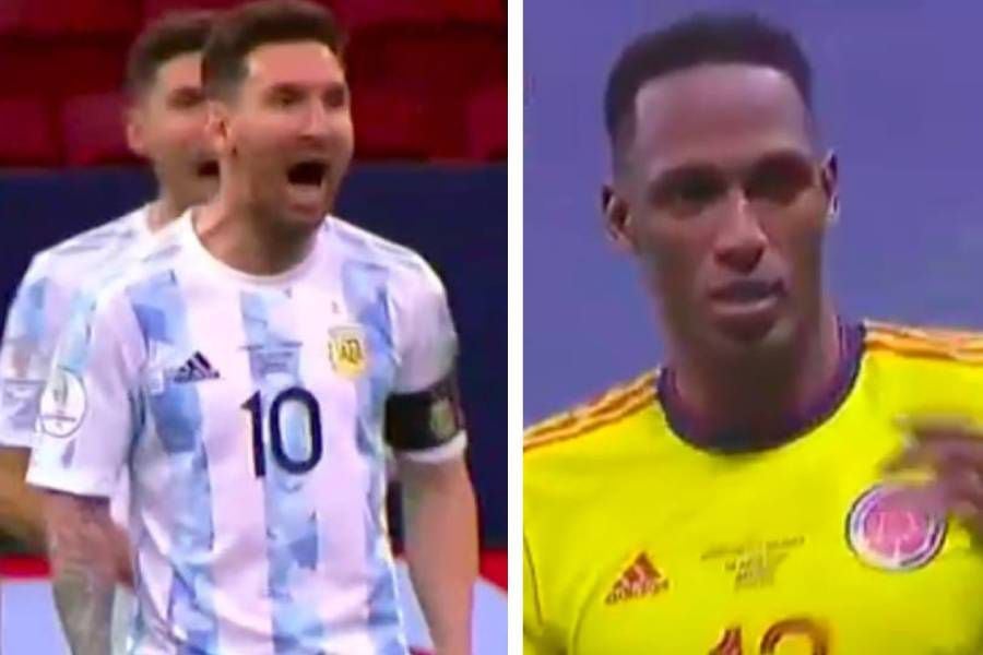 "Bailá ahora...": la burla de Messi a Yerry Mina que enloqueció a los argentinos