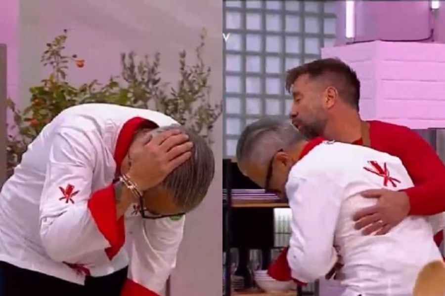 "¿Estás bien?": Sergio Arola recibió un duro golpe al chocar con Marcial Tagle en El Discípulo del Chef