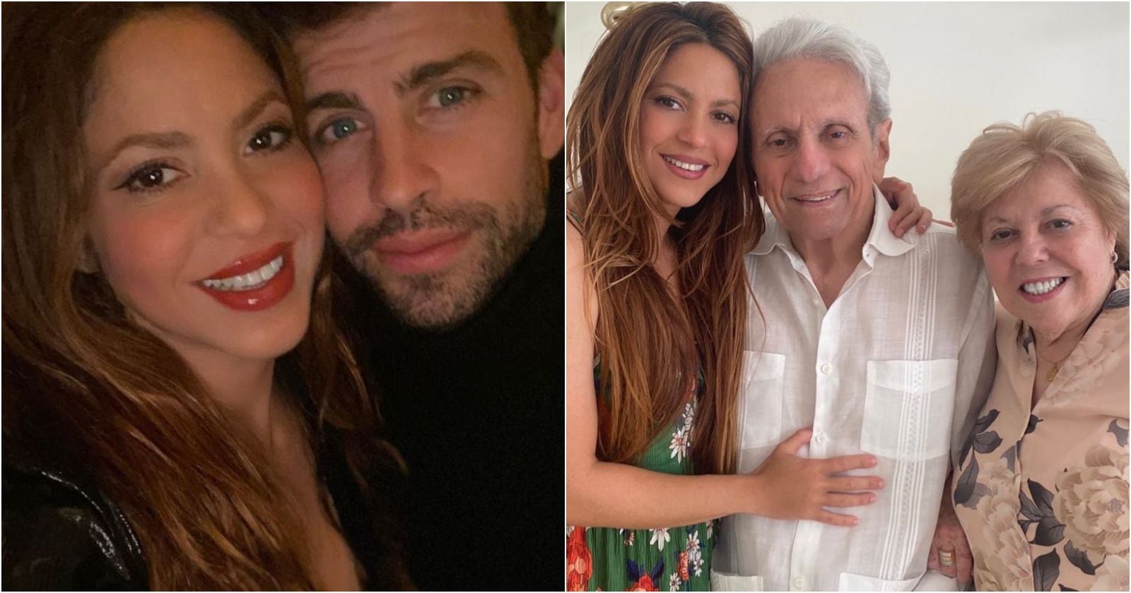 Shakira y sus padres - Piqué