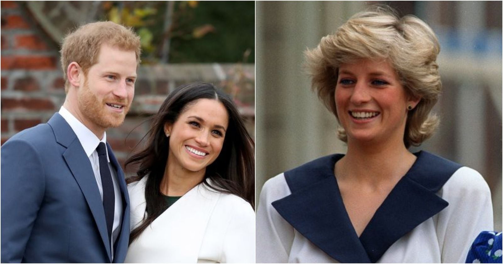 Harry, Meghan y Diana.