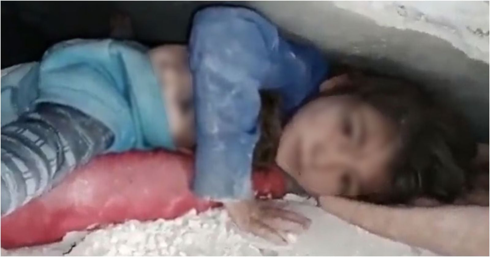 Niños rescatados en Siria