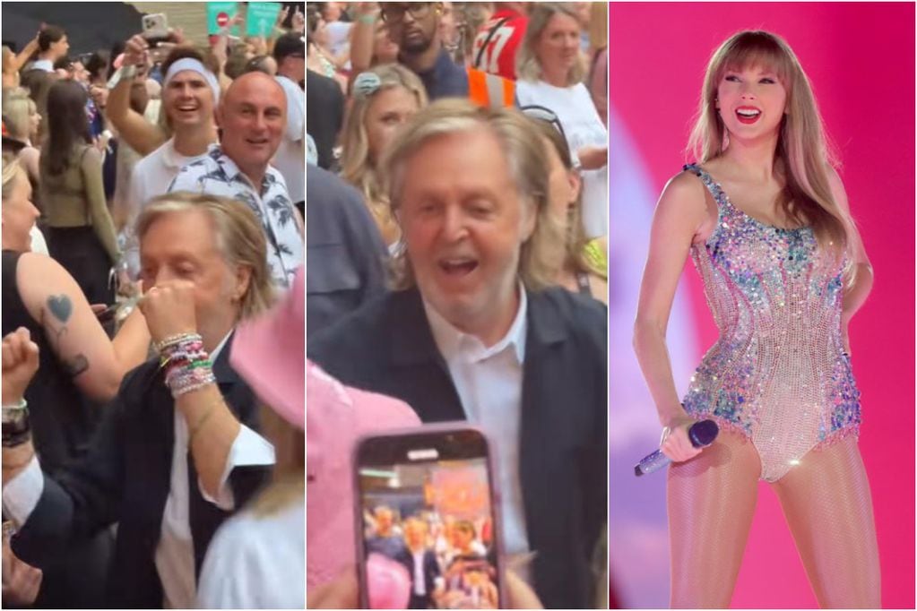 Paul McCartney protagoniza divertido video viral bailando junto a fanáticas en concierto de Taylor Swift