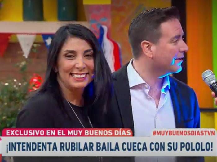 El comentado pie de cueca de Karla Rubilar junto a Christian Pino