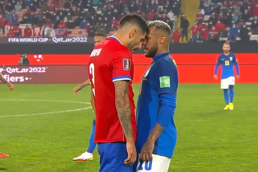 Round de Maripán con Neymar desató ola de memes tras la derrota ante Brasil