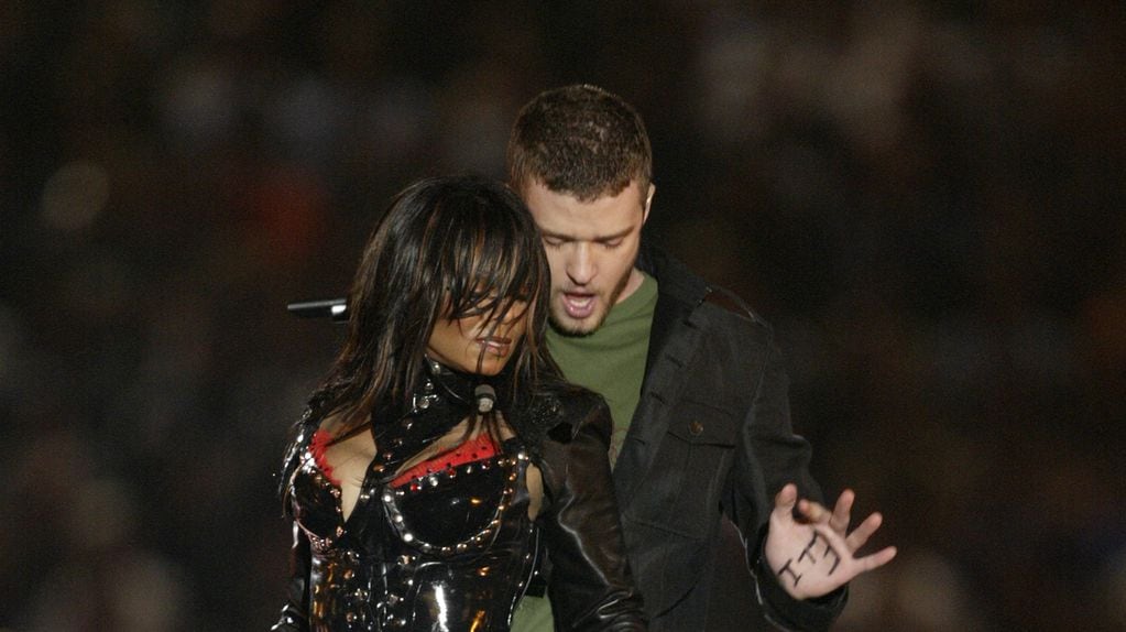 Janet Jackson had a costume mishap while performing with Justin Timberlake for Super Bowl XXXVIII in 2004.