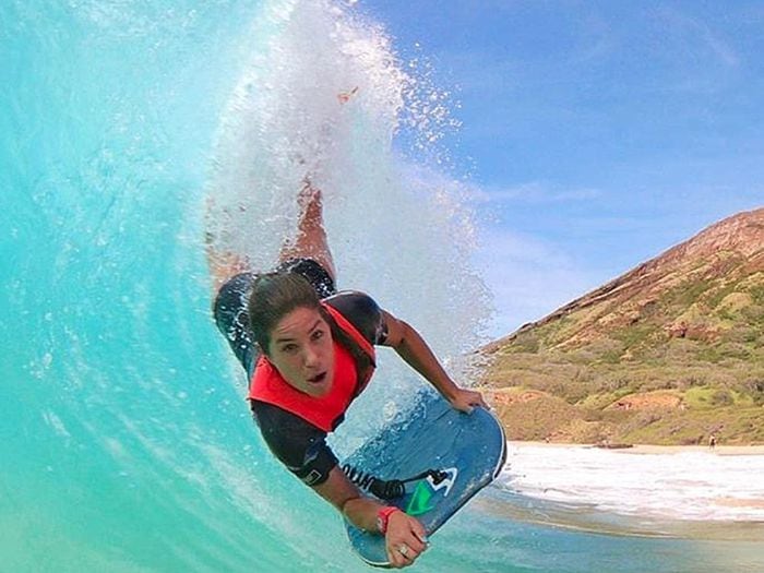 Bodyboarder Valentina Díaz: "En el momento no me di cuenta que había logrado un récord"