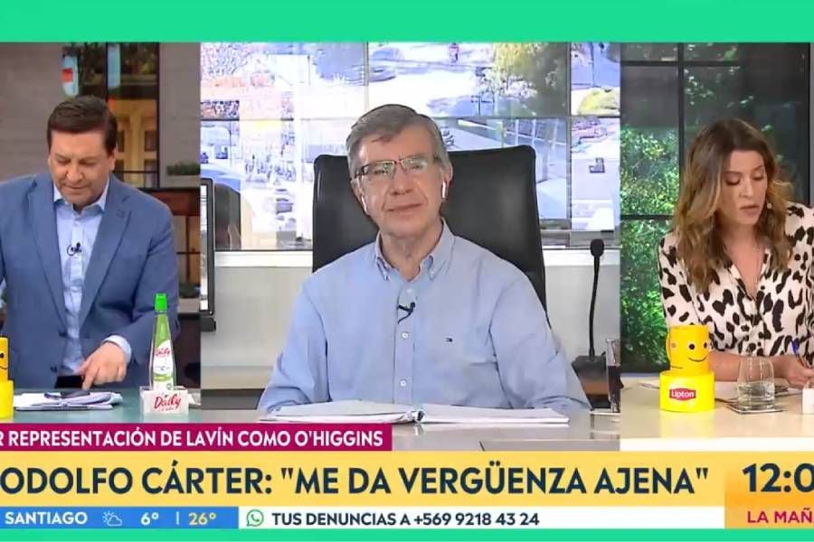 Lavín responde a dura crítica de Rodolfo Carter por disfrazarse de O'Higgins en TV