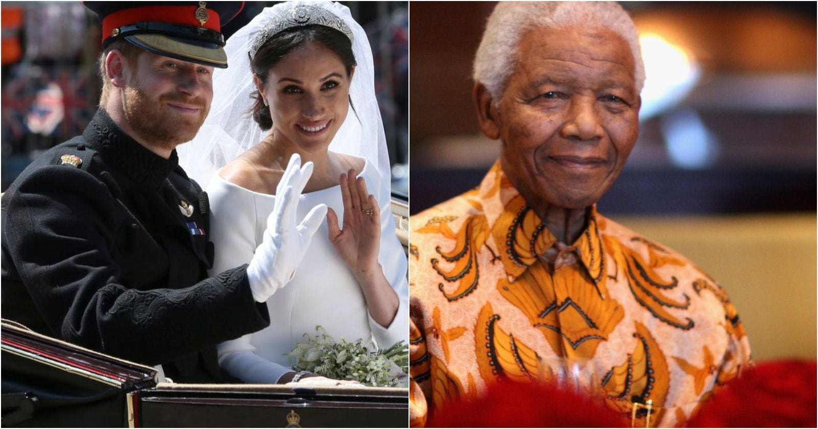 Meghan Markle y el príncipe Harry. Nelson Mandela.