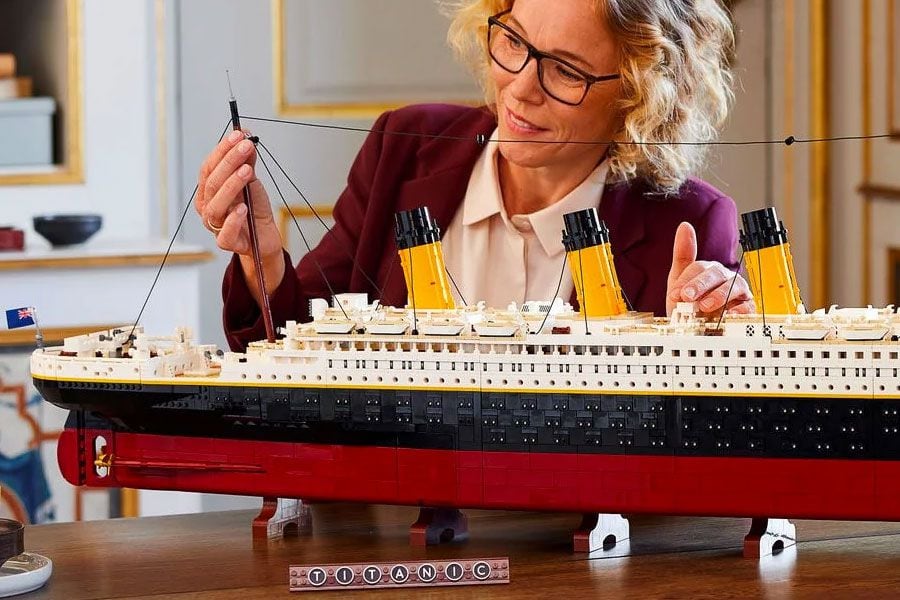 Una recreación del Titanic será el modelo de Lego más grande puesto a la venta