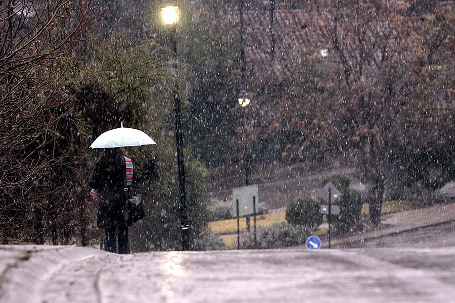 Nieve en Santiago
