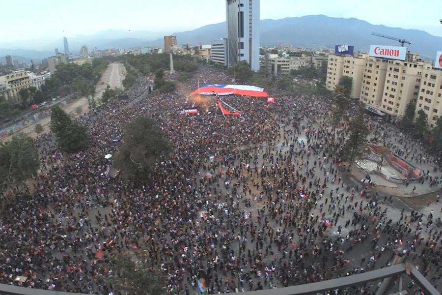 Marcha pacífica terminó con serios incidentes