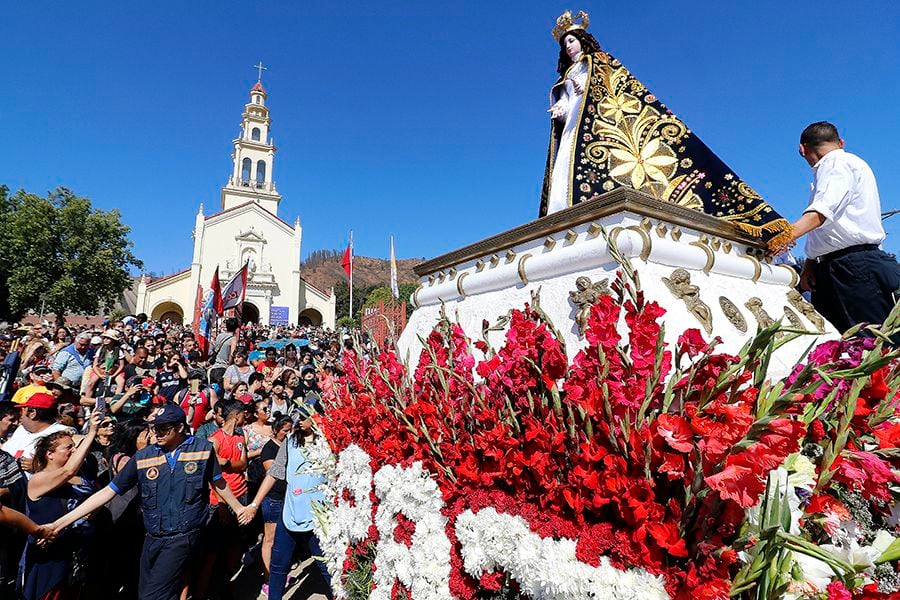 Peregrinacion por la Inmaculada Concepción en Lo Vasquez. 08/12/2019