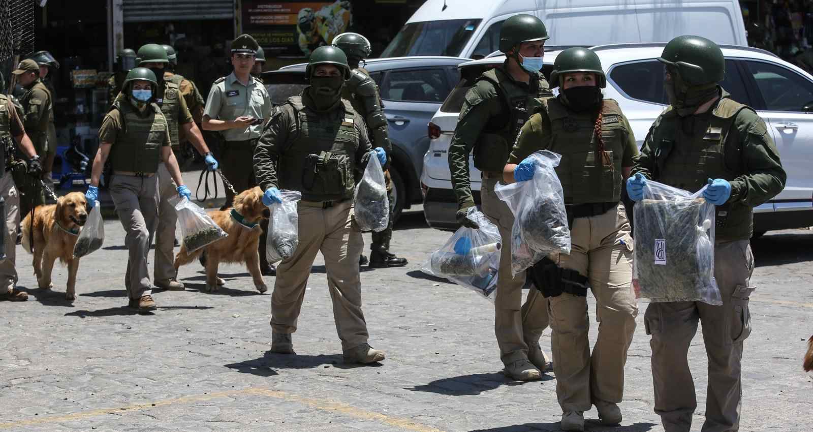 OS7 realiza allanamiento por droga en Persa Bío-Bío