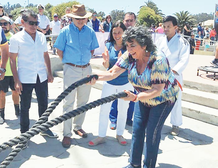 Tía Coty sacó ñeque en la previa del Festival