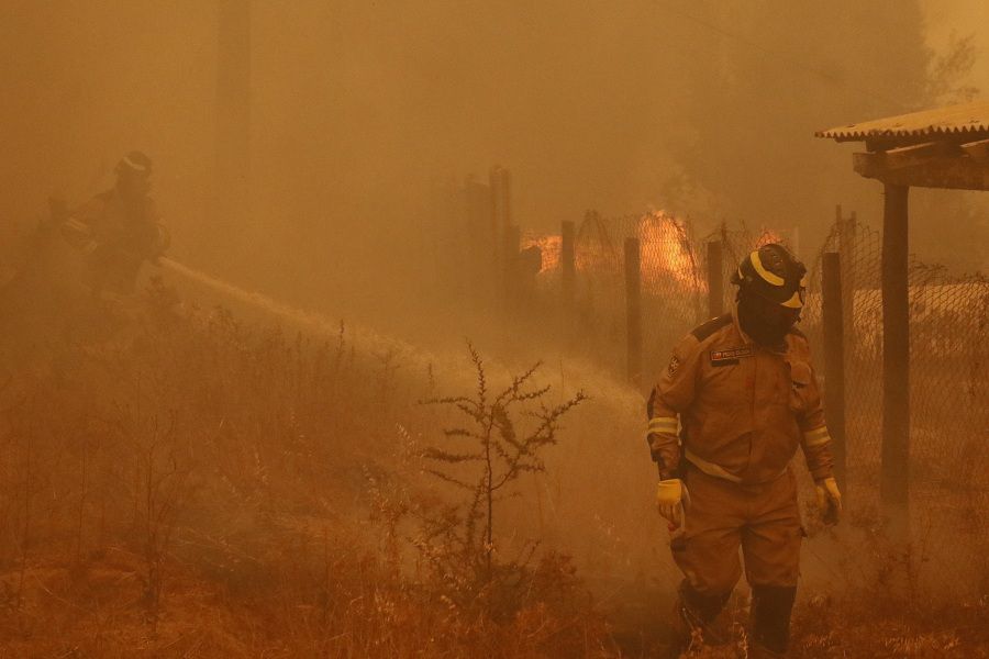 Onemi confirma seis viviendas quemadas por incendio en Quilpué