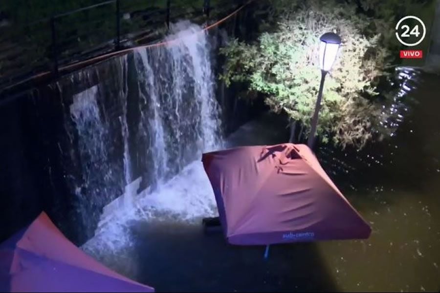 Millonarios daños por inundación en Subcentro de Las Condes