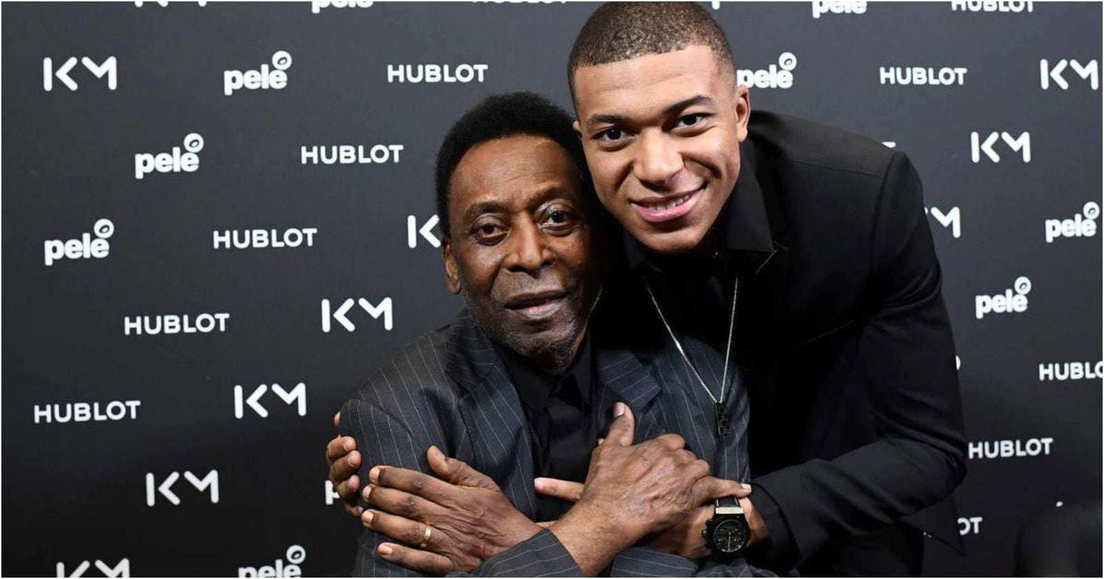 Pelé y Kylian Mbappé