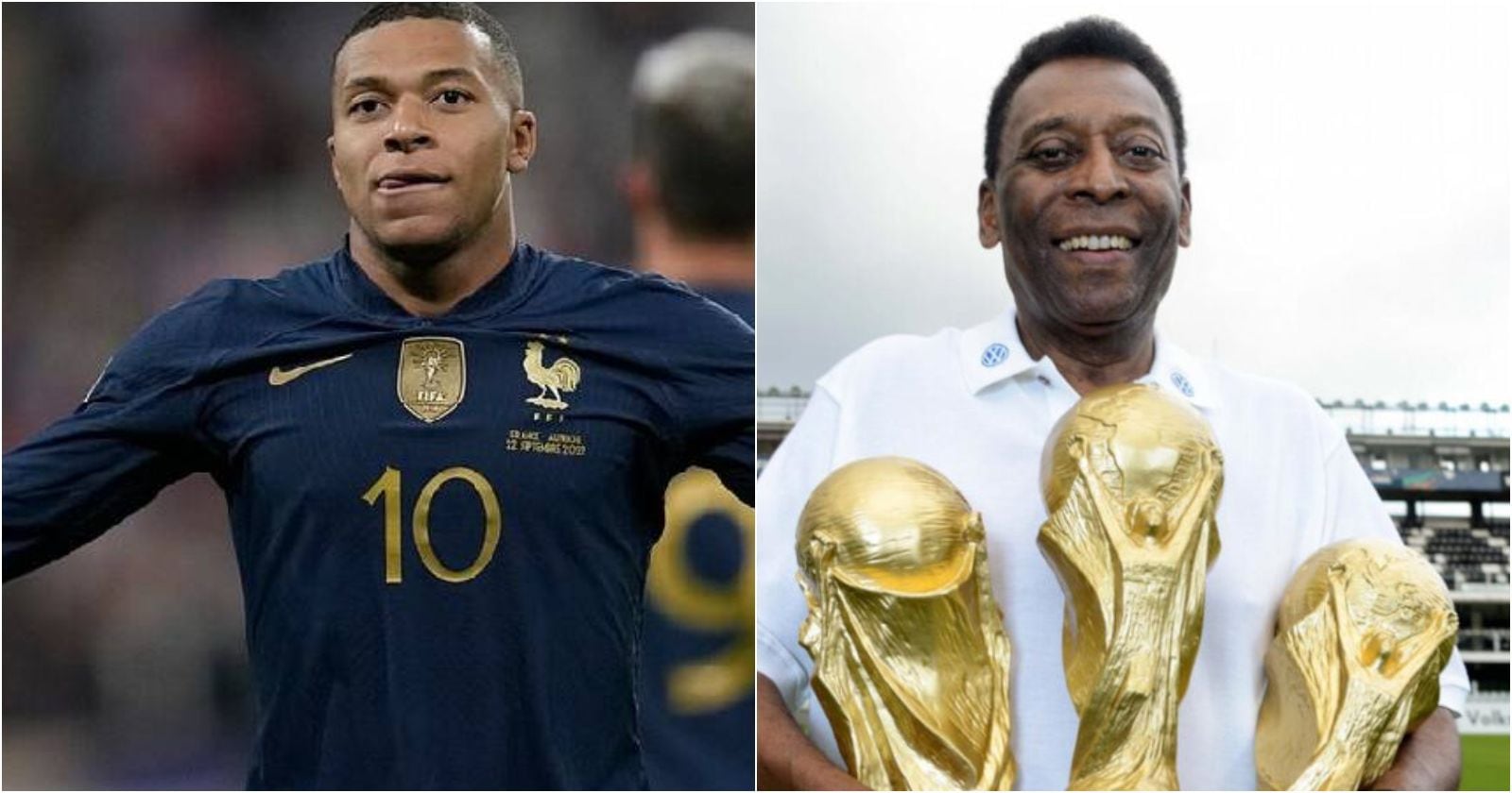 Mbappé y Pelé