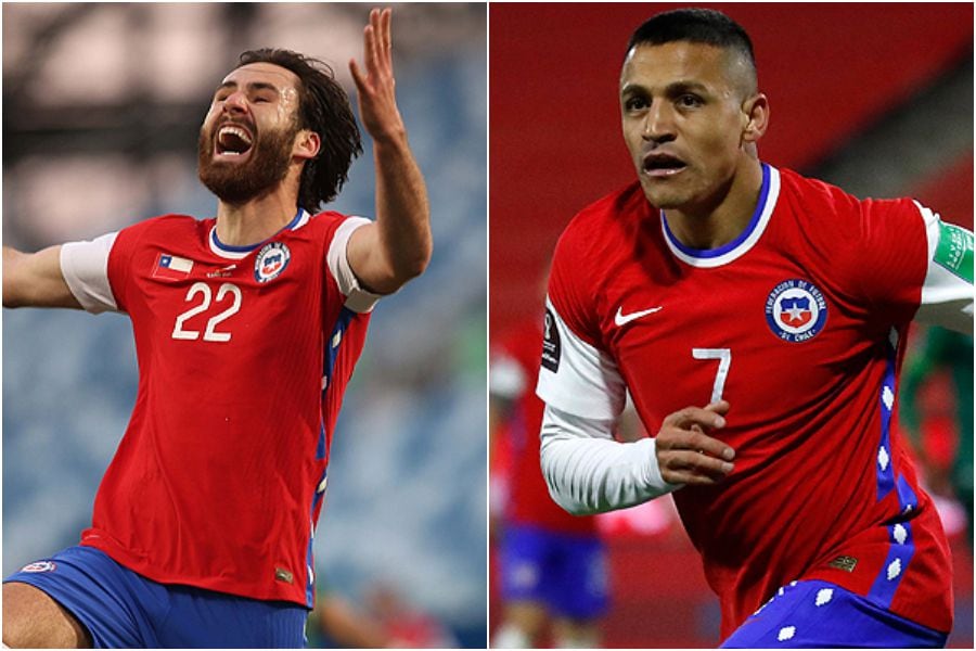 Las llaves del gol: Alexis y Brereton llegaron juntos y se unirán a La Roja