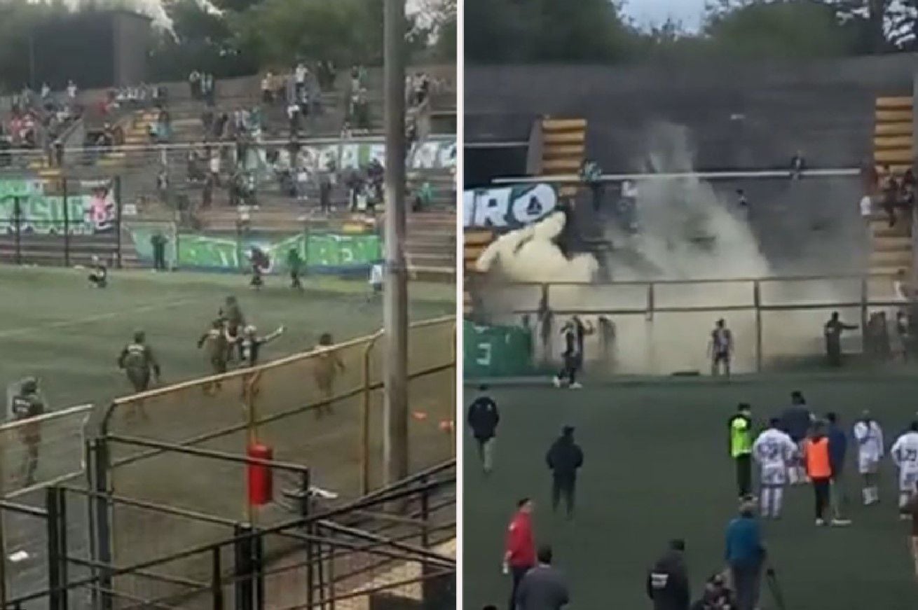 VIDEOS: Pelea en partido Puerto Montt Osorno