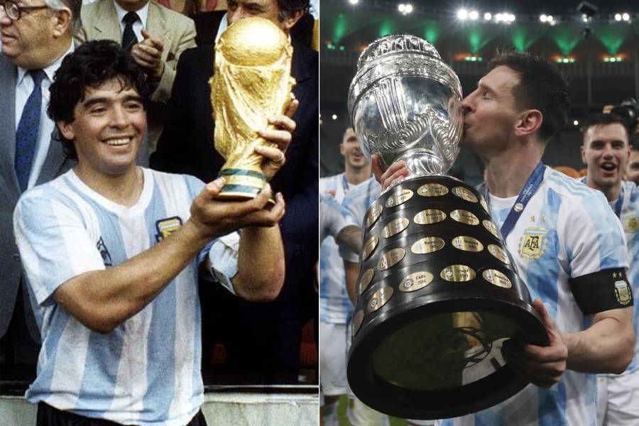 Maradona y Messi