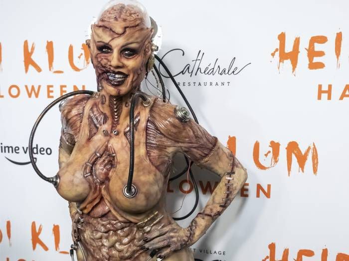 Impacto mundial por disfraz de alienígena de Heidi Klum para Halloween