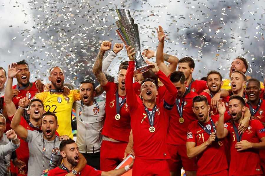 Cristiano Ronaldo levantó otra copa con Portugal