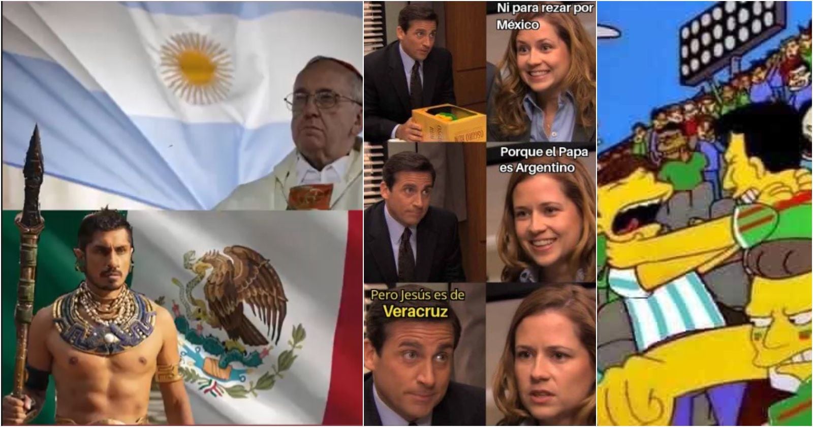 Memes partido Argentina y México