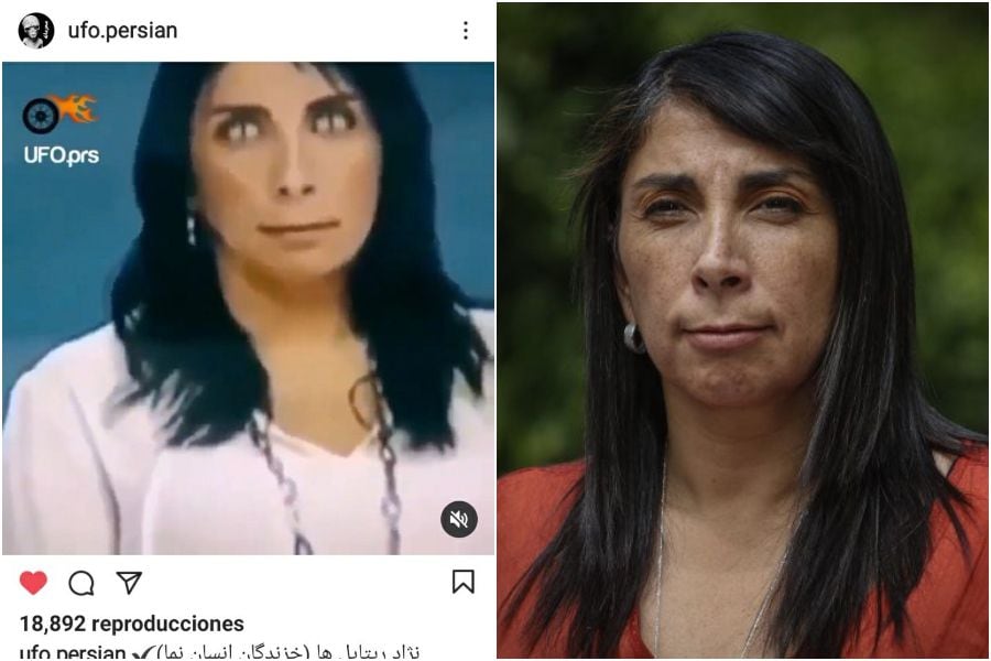 Karla Rubilar es viral en el extranjero... por ser una "reptiliana"