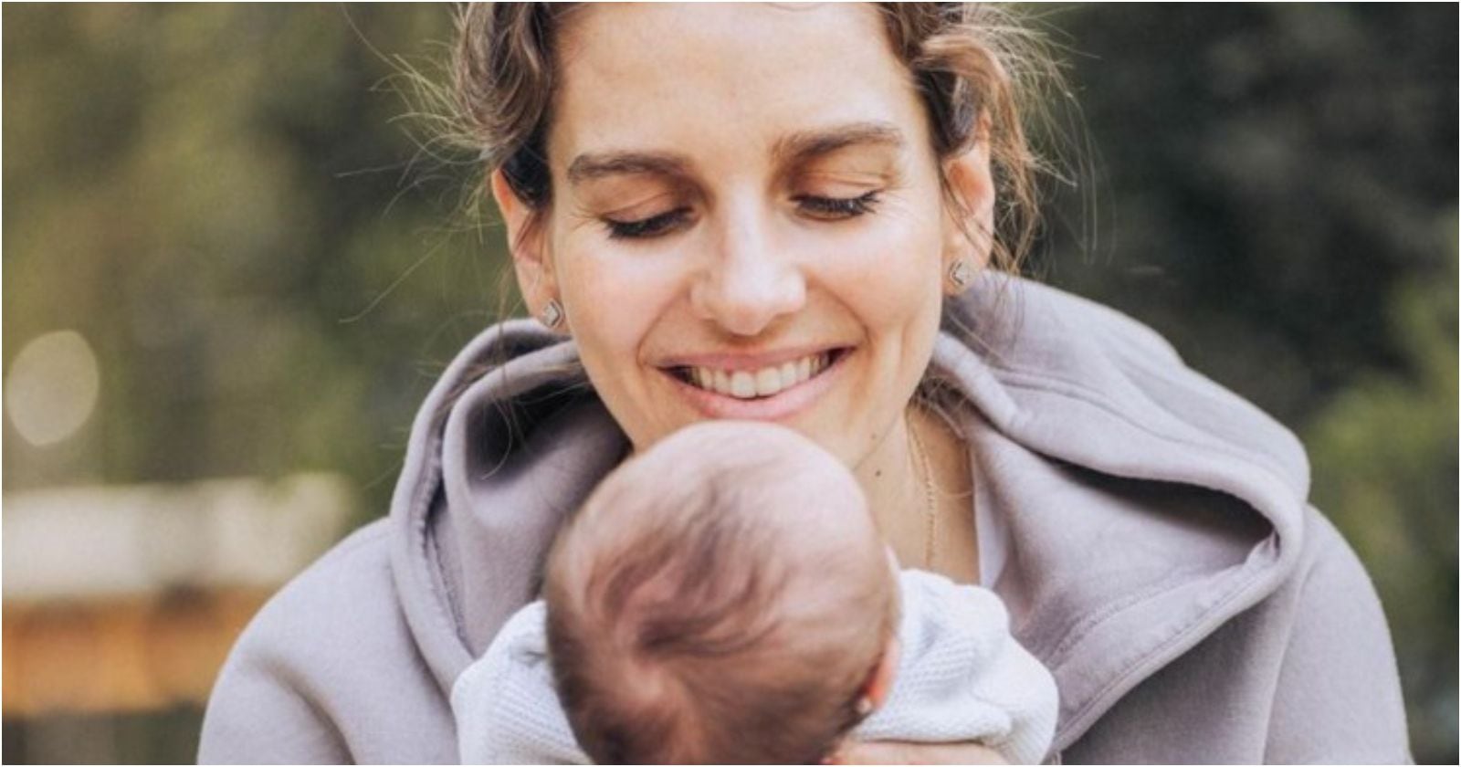 María Luisa celebró el crecimiento de su bebé: cumplió 9 meses.